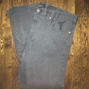 Banana Republic Slim Japanese Traveler Jeans Gray